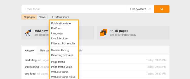 Cum ajută funcția Content Explorer din Ahrefs la descoperirea site-urilor relevante Cum ajută funcția „Content Explorer” din Ahrefs la descoperirea site-urilor relevante